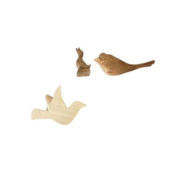 Vintage Primitive Wood Hand Carved Folk Art Ben Cooper Woodworking Duck 13 Piece - Picture 6 of 12